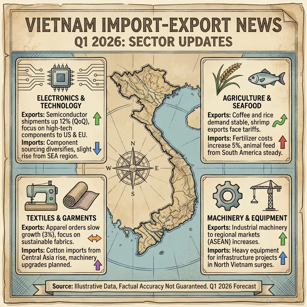 Sector-Specific Vietnam import-export news updates quarter 1 2026